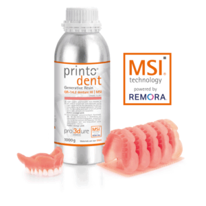 Pro3Dure printodent GR-14.2 denture HI MSI: antibacterial 3D printing resin for denture bases