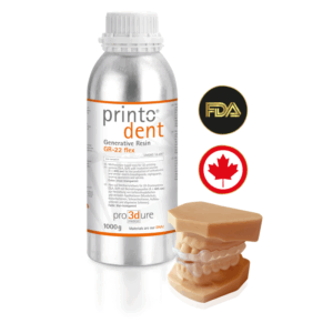 Pro3Dure printodent GR-22 flex: elastic 3D printing resin for dental splints