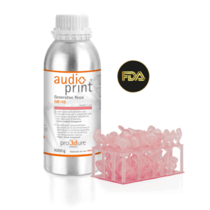 Pro3Dure audioprint GR-10: premium 3D printing resin for earmolds and IE shells