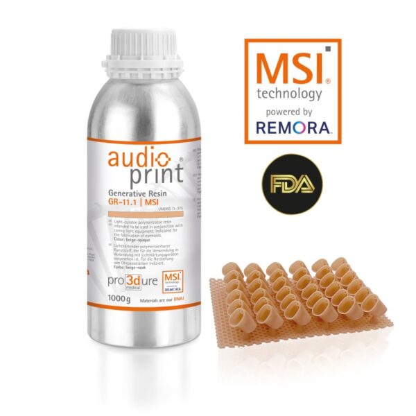 Pro3Dure audioprint GR-11.1: mechanically superior 3D printing resin for earmolds - Image 3