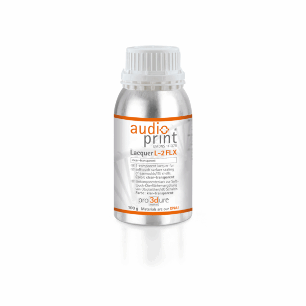 Pro3Dure audioprint L-2 FLX: soft-touch lacquer for earmolds