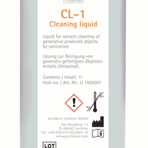 Pro3Dure CL-1: residual resin cleaning liquid
