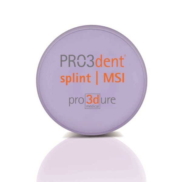 Pro3Dure PRO3dent splint | MSI: antibacterial milling blanks for hard bite splints - Image 2