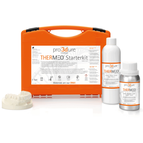 Pro3Dure THERMEO Starterkit: functional splint polymerizing liquid/powder set